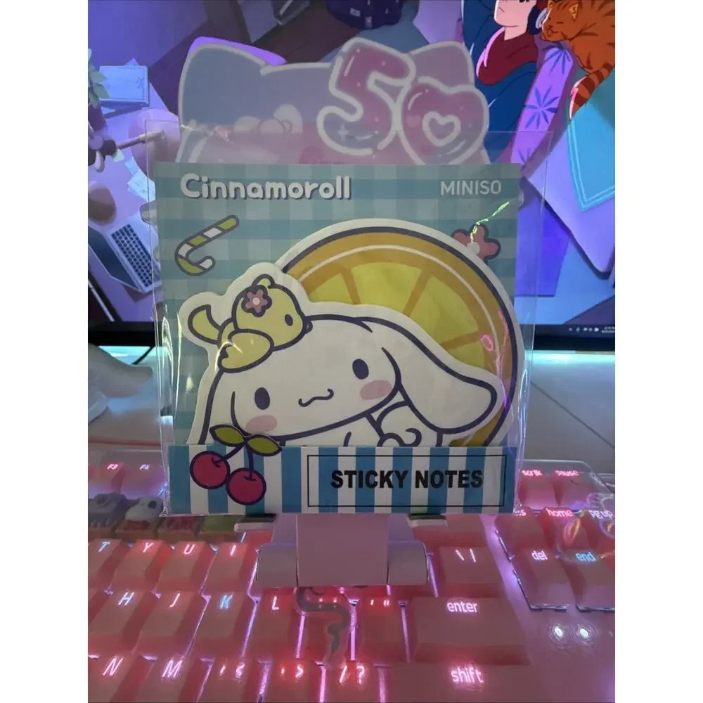Sanrio Cinnamoroll Sticky Notes Set 2 Designs 20 Sheets Kawaii Stationery 2024